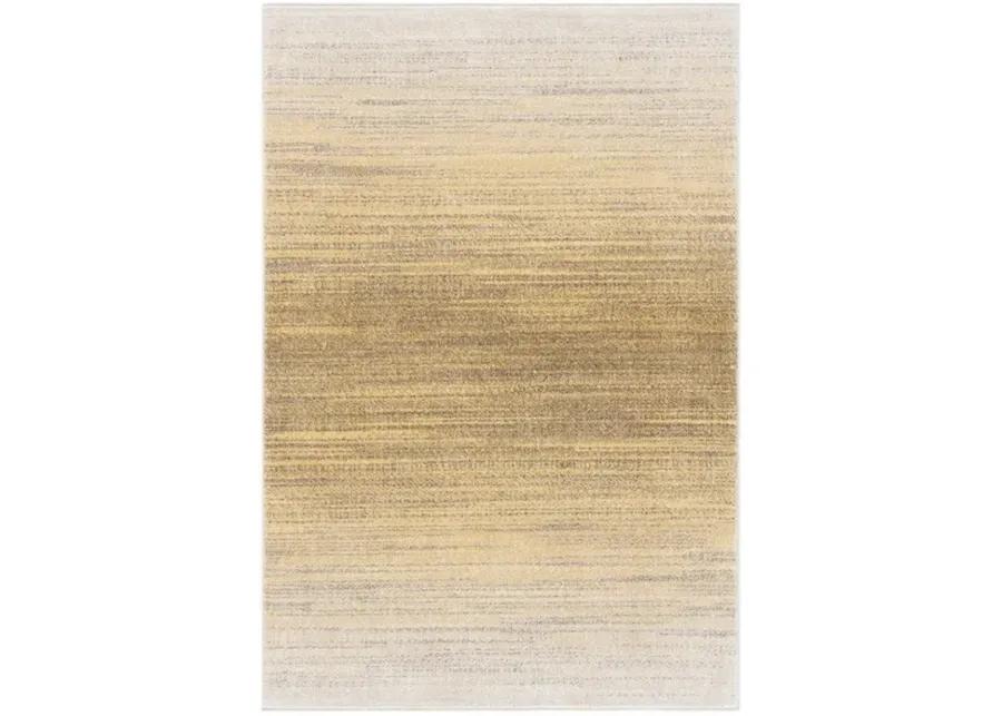 Adirondack Contemporary Gold / Ivory 2'-6" X 8' Powerloomed Rug