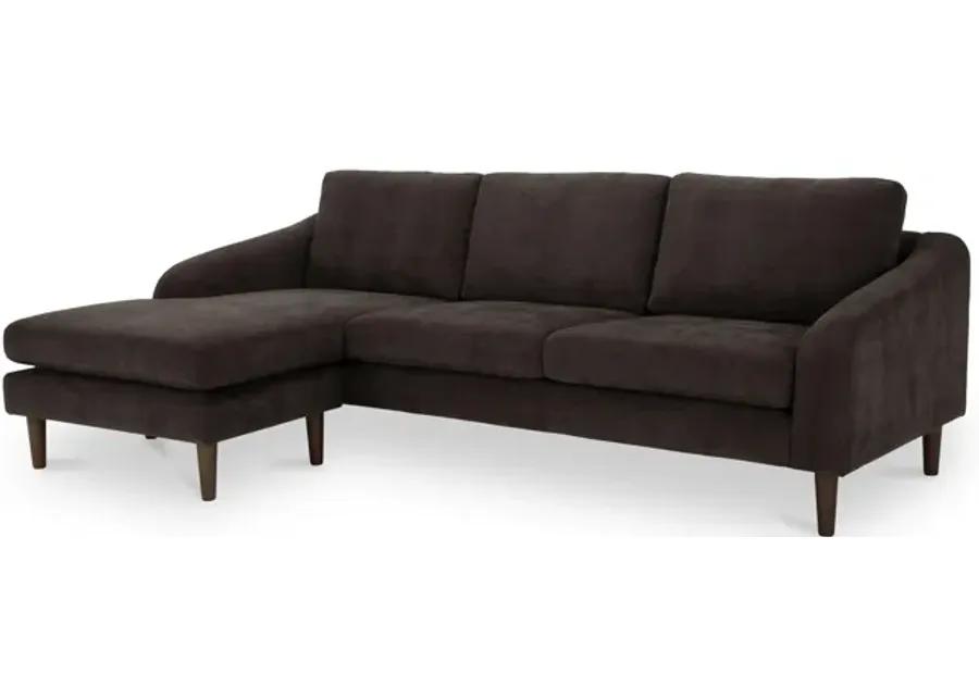 Quinn Sectional Dark Brown