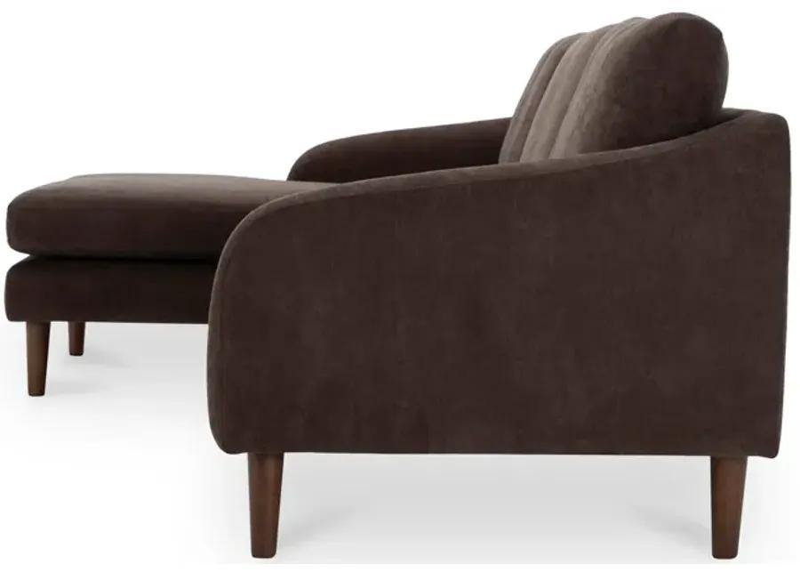 Quinn Sectional Dark Brown