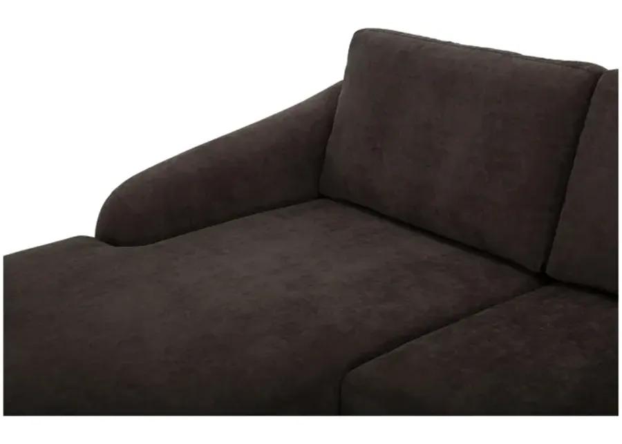 Quinn Sectional Dark Brown