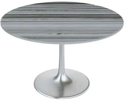 Star City Dining Table Gray & Silver