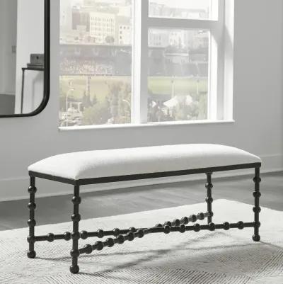 Iron Drops Cushioned Bench