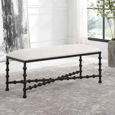 Iron Drops Cushioned Bench