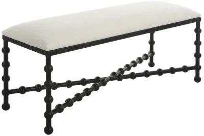 Iron Drops Cushioned Bench