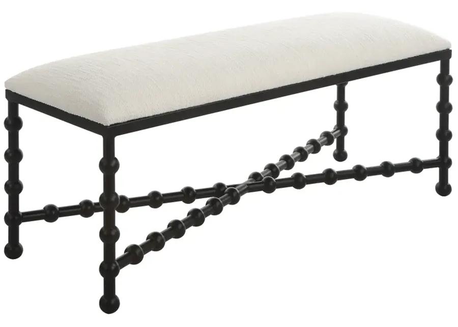 Iron Drops Cushioned Bench