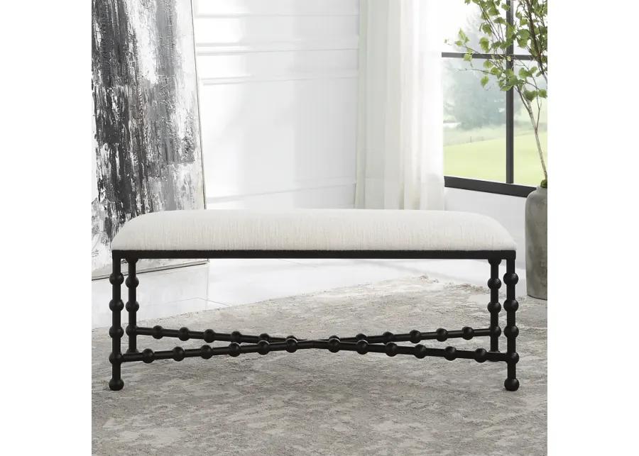 Iron Drops Cushioned Bench