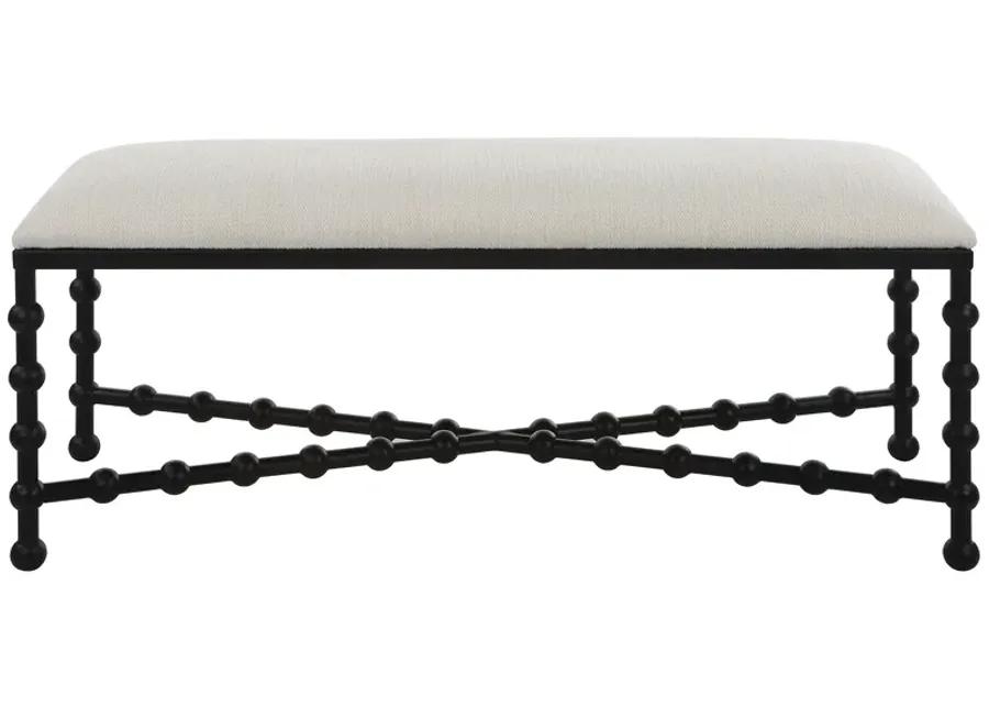 Iron Drops Cushioned Bench