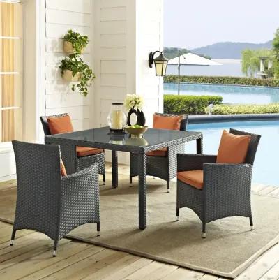 Sojourn 4 Piece Outdoor Patio Sunbrella® Dining Set