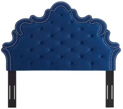 Arabella Button-Tufted Performance Velvet Twin Headboard