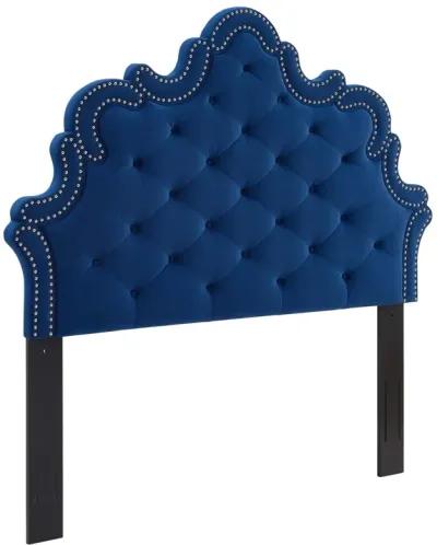 Arabella Button-Tufted Performance Velvet Twin Headboard