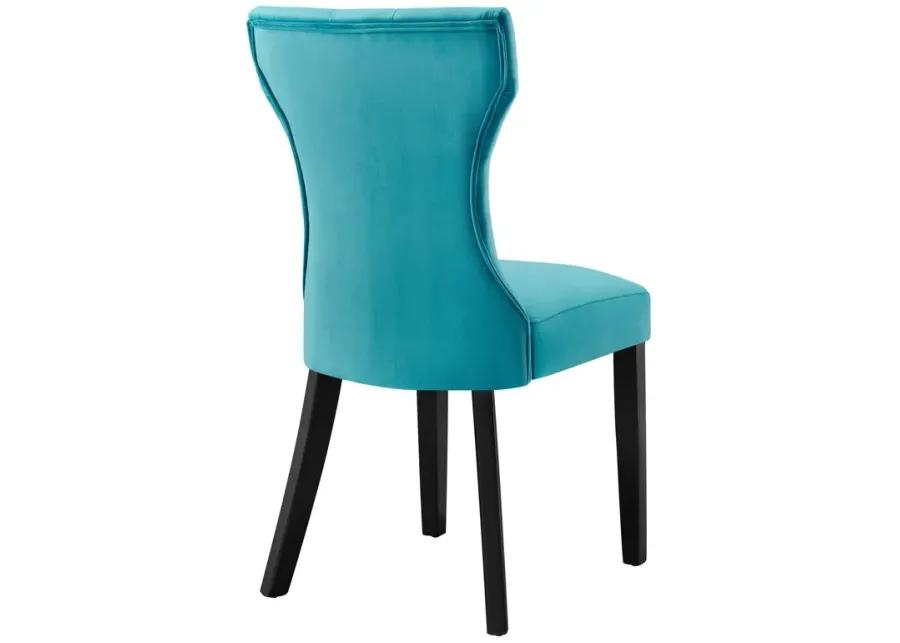 Silhouette Performance Velvet Dining Chairs - Set of 2