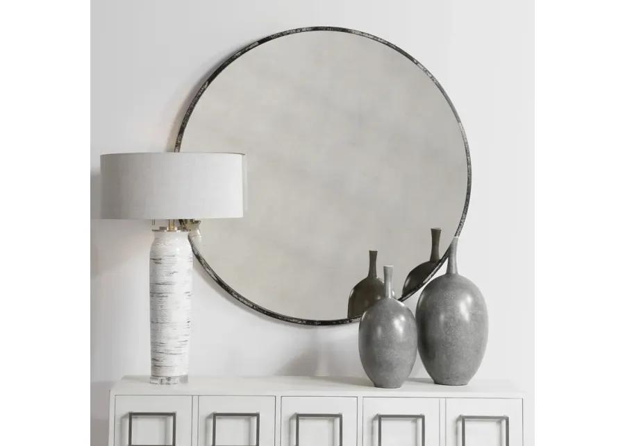 Junius Antique Round Mirror