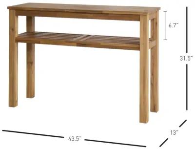 Tiburon Shelf Console Table