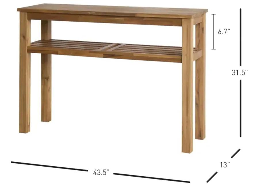 Tiburon Shelf Console Table