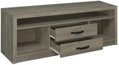 Burslem 2-Drawer Tv Console Grey Driftwood