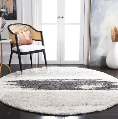 FONTANA SHAG Round Power Loomed 3' X 3' Round Rug