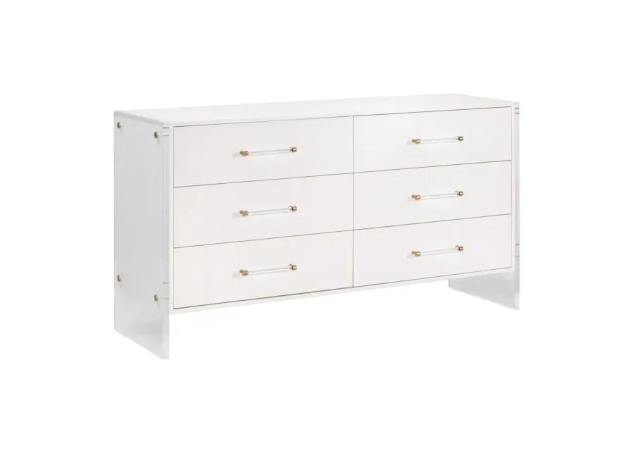 Sonia Shagreen 6-Drawer Double Dresser