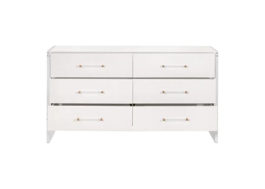 Sonia Shagreen 6-Drawer Double Dresser