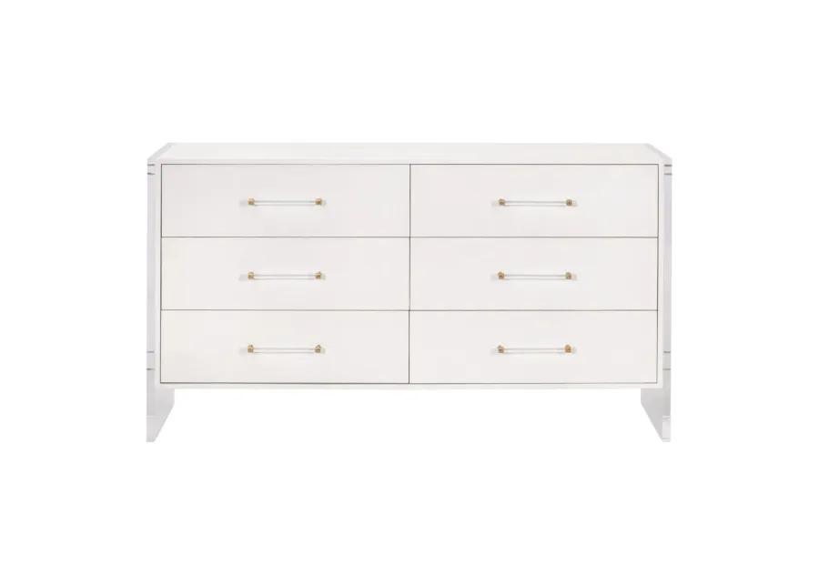 Sonia Shagreen 6-Drawer Double Dresser