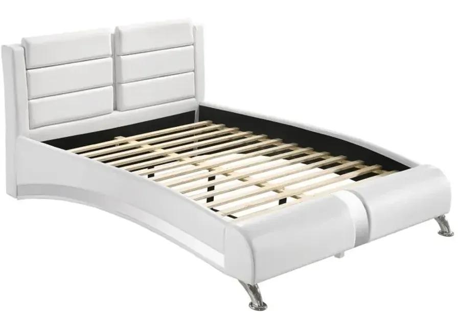 Jeremaine California King Upholstered Bed White