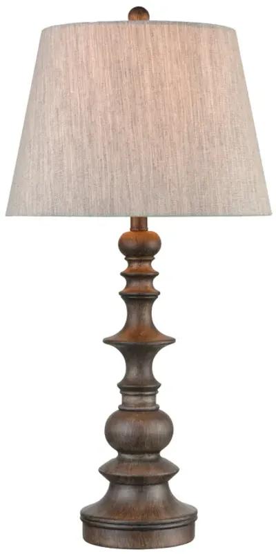 Rhinebeck 30" High 1-Light Table Lamp - Aged Wood