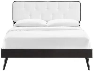 Bridgette Full Wood Platform Bed With Splayed Legs