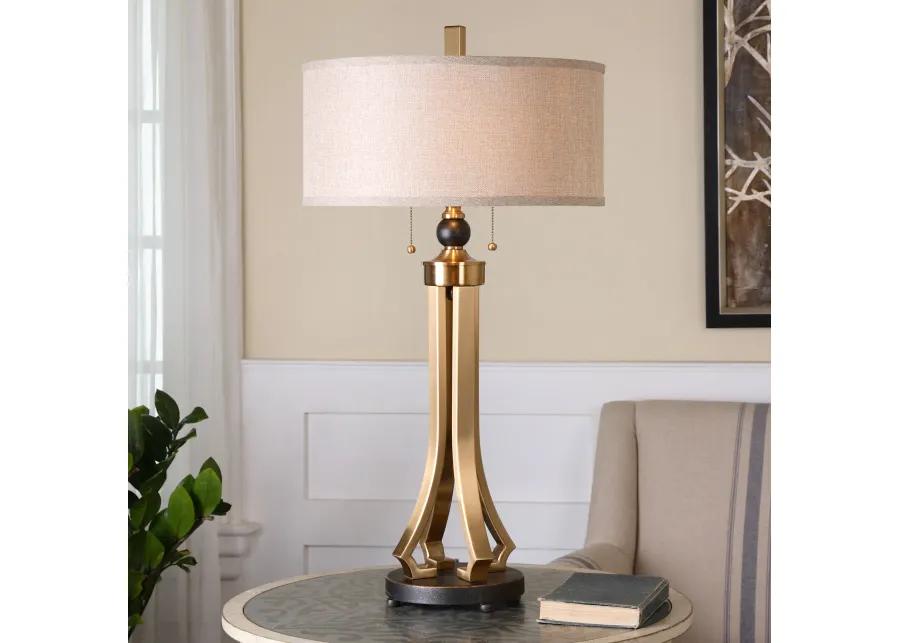 Selvino Brushed Brass Table Lamp