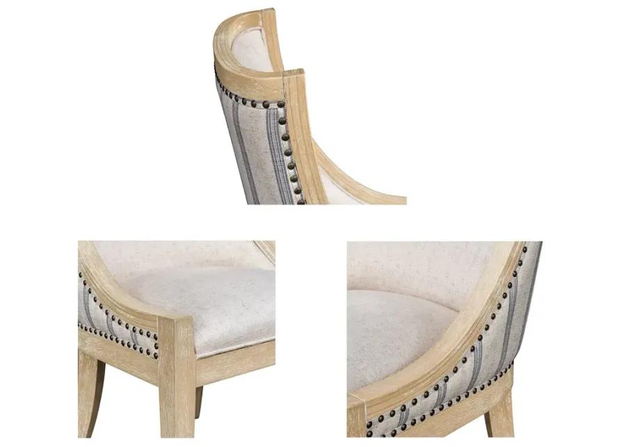 Upholstered Dining Chair with Nailhead Trim