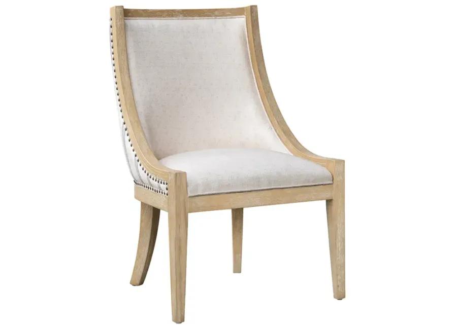 Upholstered Dining Chair with Nailhead Trim