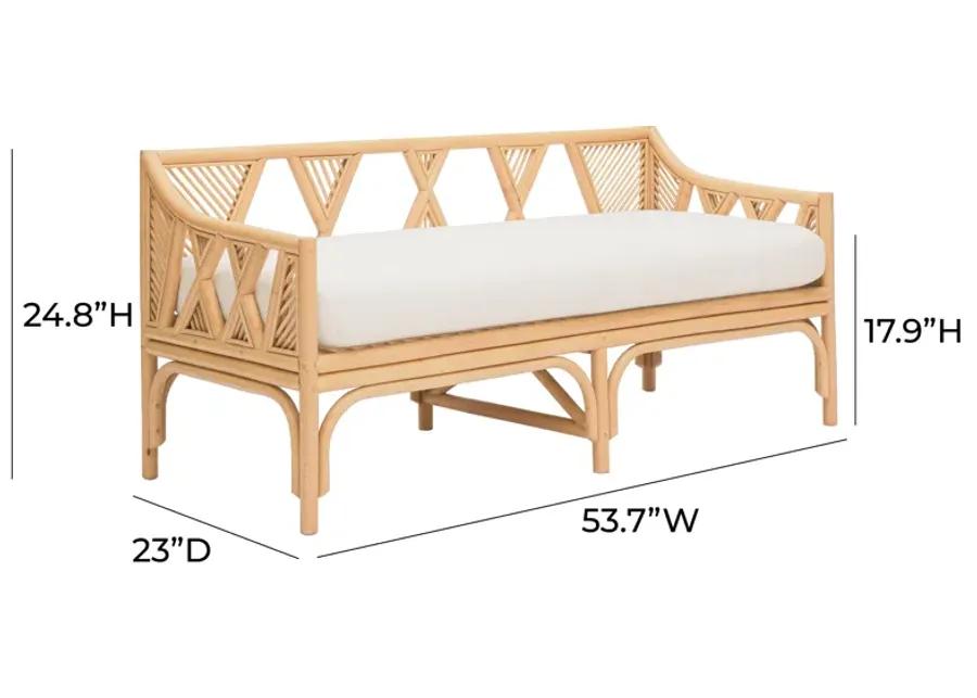 Jayla Natural Rattan Bench