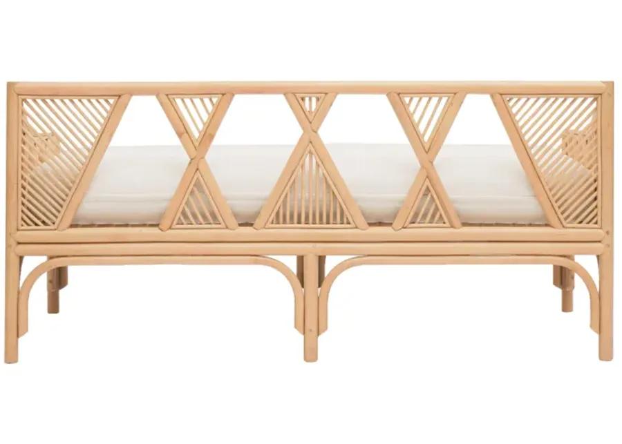 Jayla Natural Rattan Bench