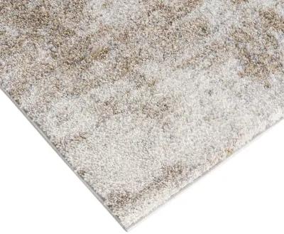 Madison Park Haley Grey/Cream Cozy Shag Abstract Area Rug