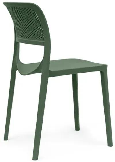 Mila Set of 4 Stackable Side Chair-Green