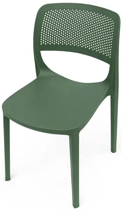 Mila Set of 4 Stackable Side Chair-Green