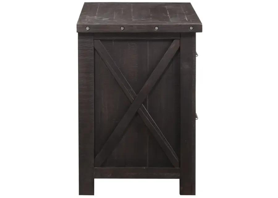 Yosemite Solid Wood Lateral File Cabinet in Cafe