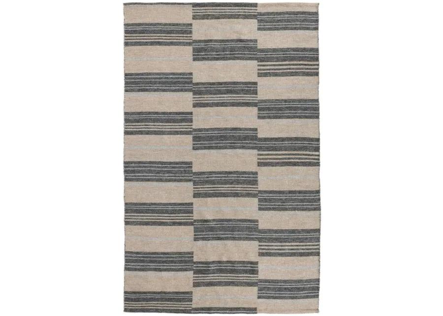 Indr Colton Stripe Charcoal 