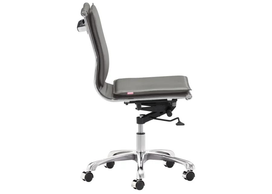 Lider Plus Armless Office Chair Gray