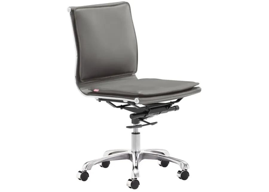 Lider Plus Armless Office Chair Gray