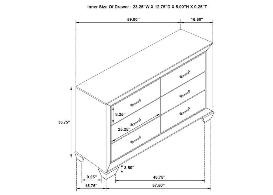 Kauffman 6-Drawer Dresser