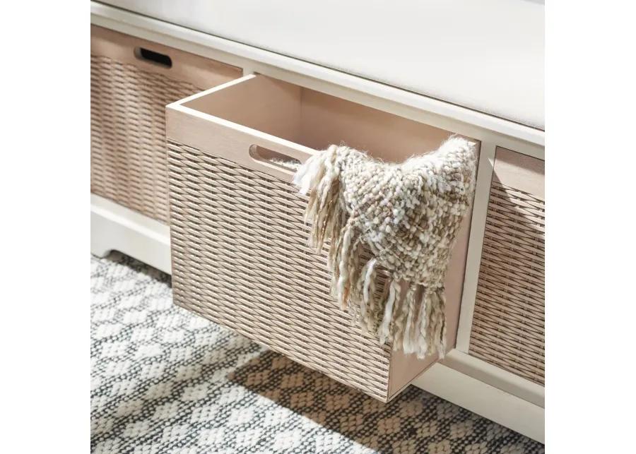 Landers 3 Drawer/Cushion Storage Bench