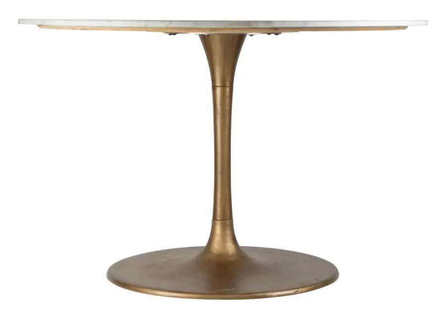 Ithaca Dining Table White & Gold