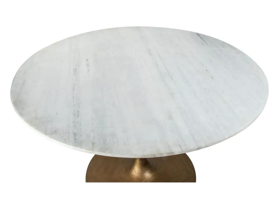 Ithaca Dining Table White & Gold