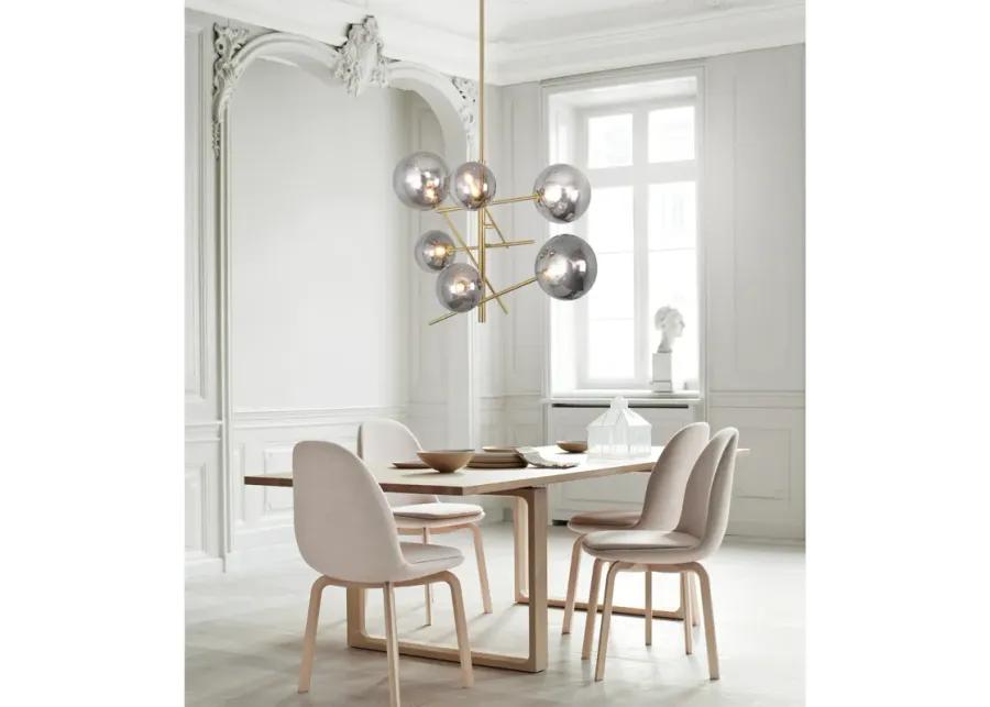 Laylani Grey Glass Chandelier