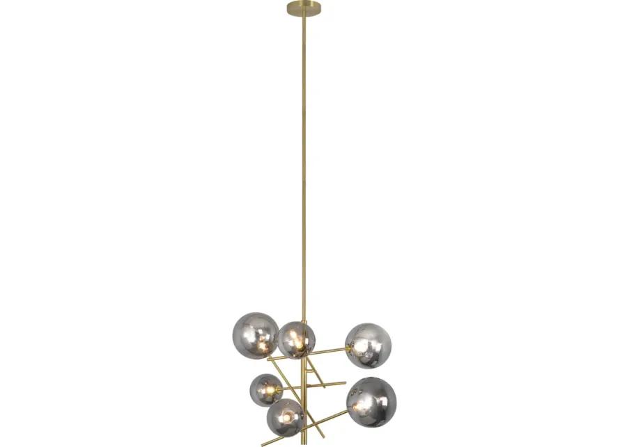 Laylani Grey Glass Chandelier