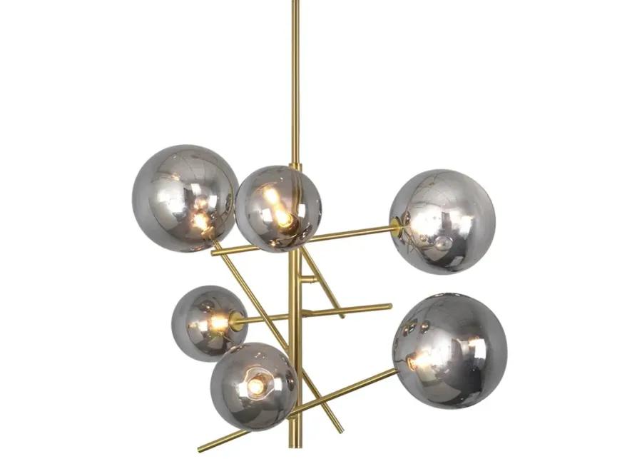 Laylani Grey Glass Chandelier