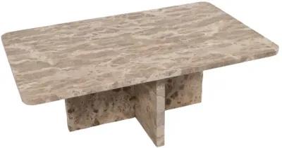 Marble, 48" Coffee Table, Brown Kd, 2boxes