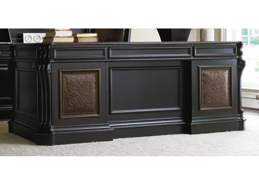 Telluride Leather Panels Executive Desk 