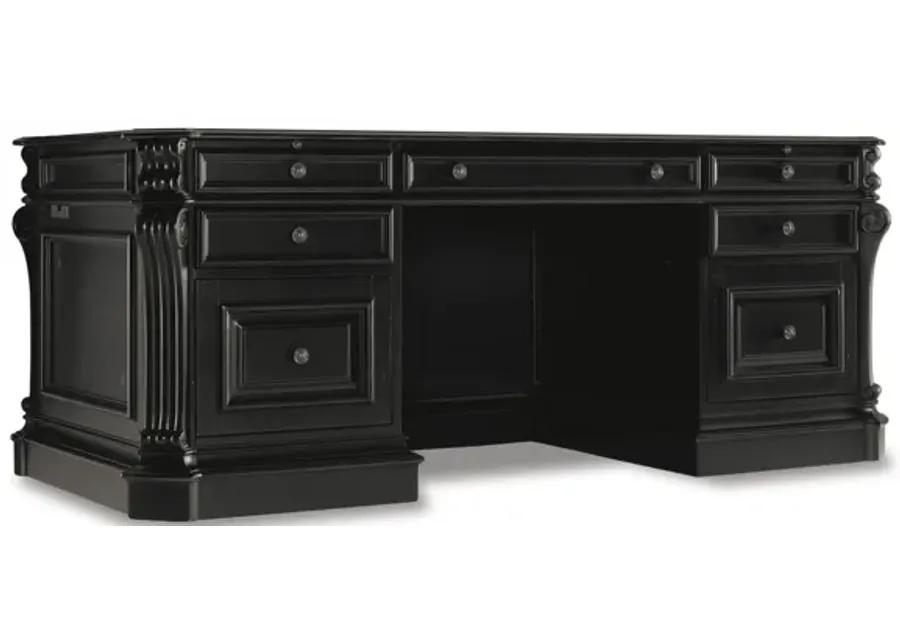 Telluride Leather Panels Executive Desk 