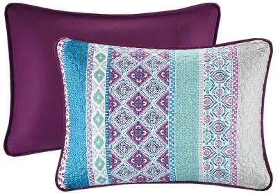 Intelligent Design Joni Purple 6 Piece Boho Reversible Daybed Set