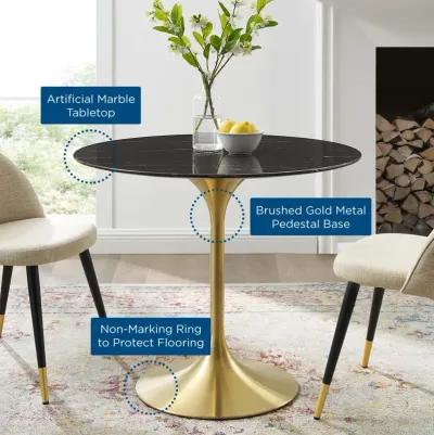 Lippa 36" Artificial Marble Dining Table